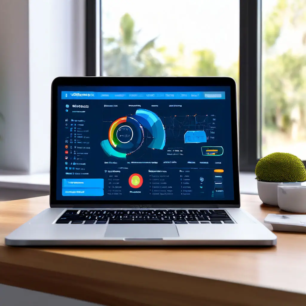 Visual representation of free online SEO tools like RankBoost’s Free SEO Analyzer, Google Search Console, Ubersuggest, and Rank Math displayed on multiple devices.