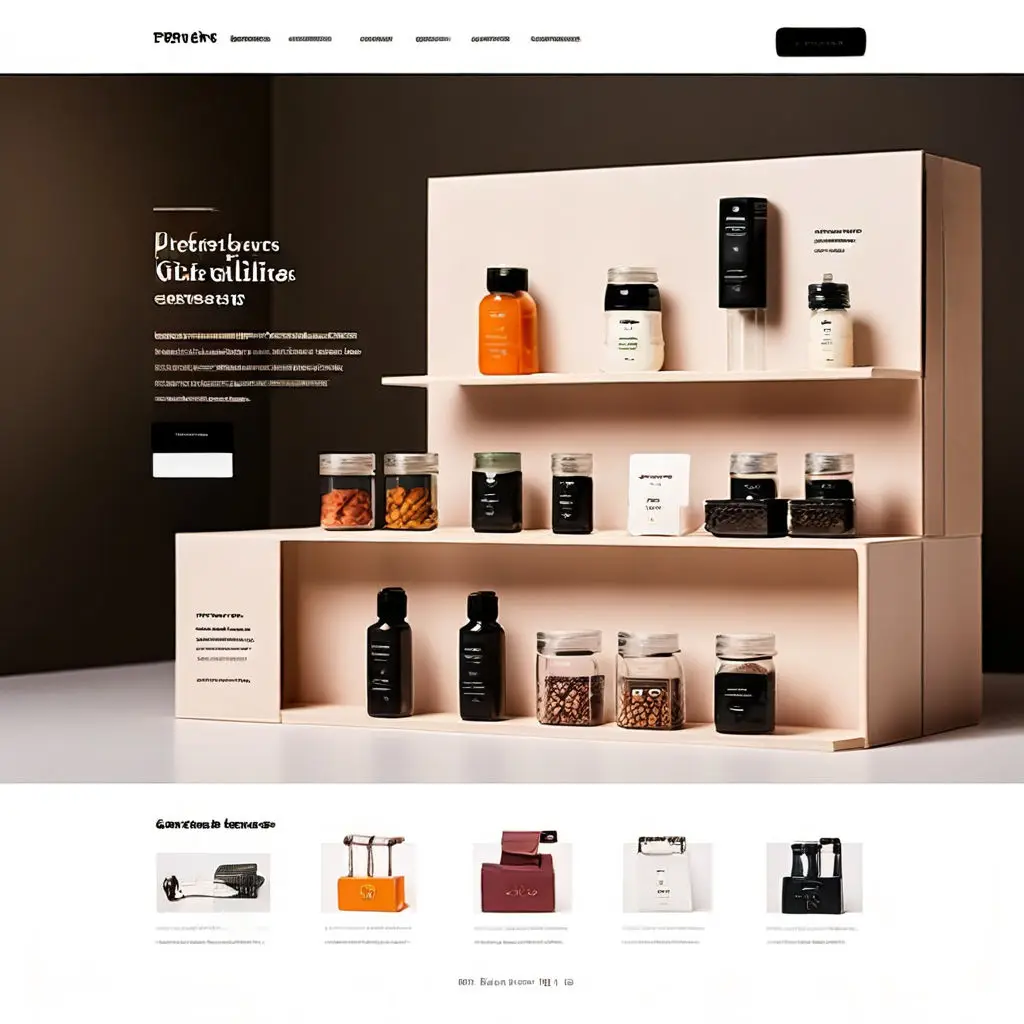 A modern online store interface featuring a clean design with product images, descriptions, and a user-friendly navigation menu.